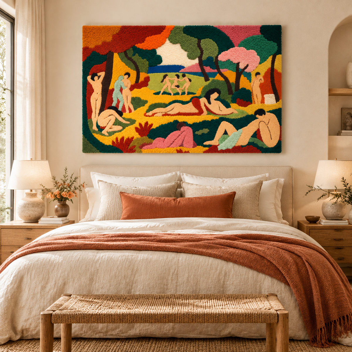 Le Bonheur de vivre (The Joy of Life) after Henri Matisse — room setting