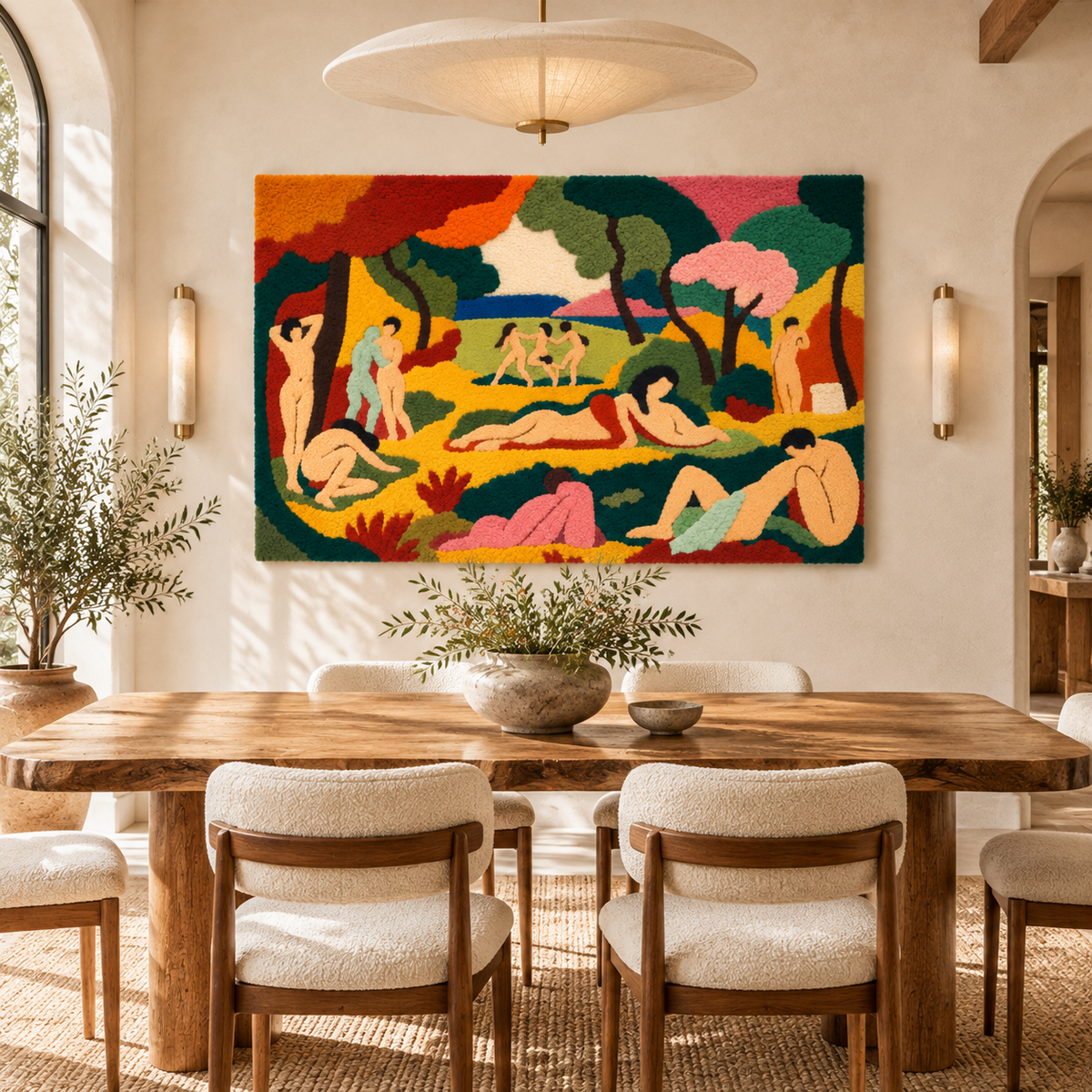 Le Bonheur de vivre (The Joy of Life) after Henri Matisse — room setting