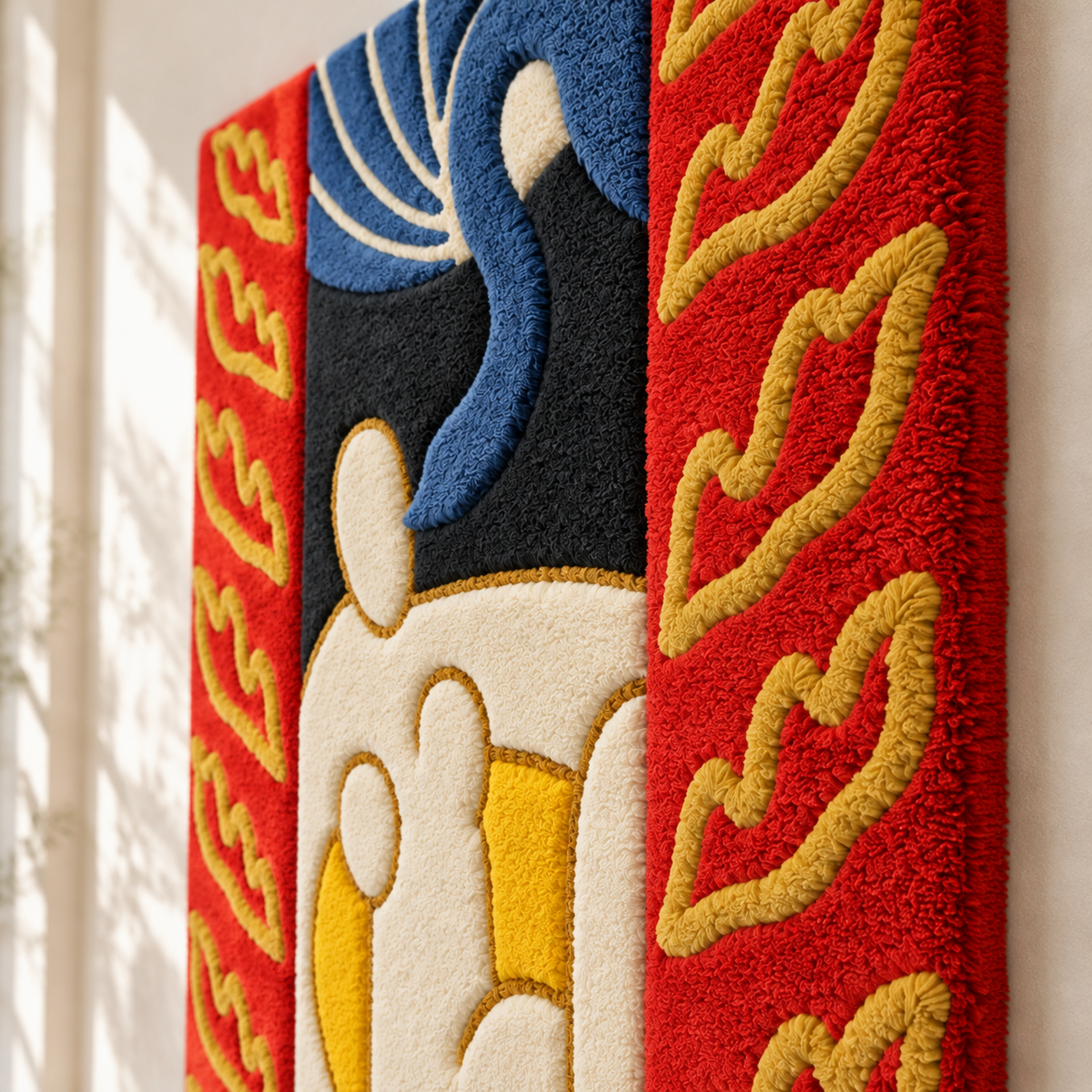 Leda and the Swan after Henri Matisse — angled relief view