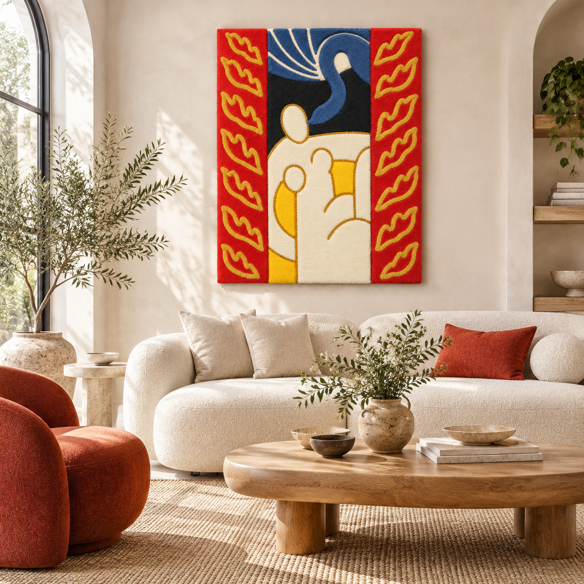 Leda and the Swan after Henri Matisse — front-facing room scene [room-front]