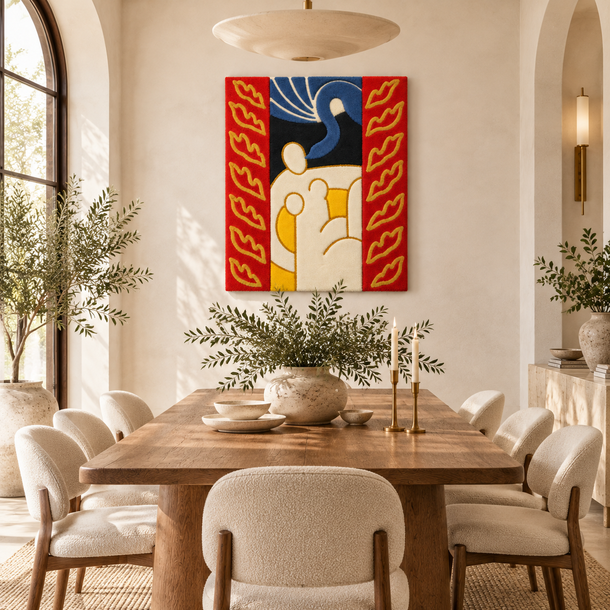 Leda and the Swan after Henri Matisse — room setting