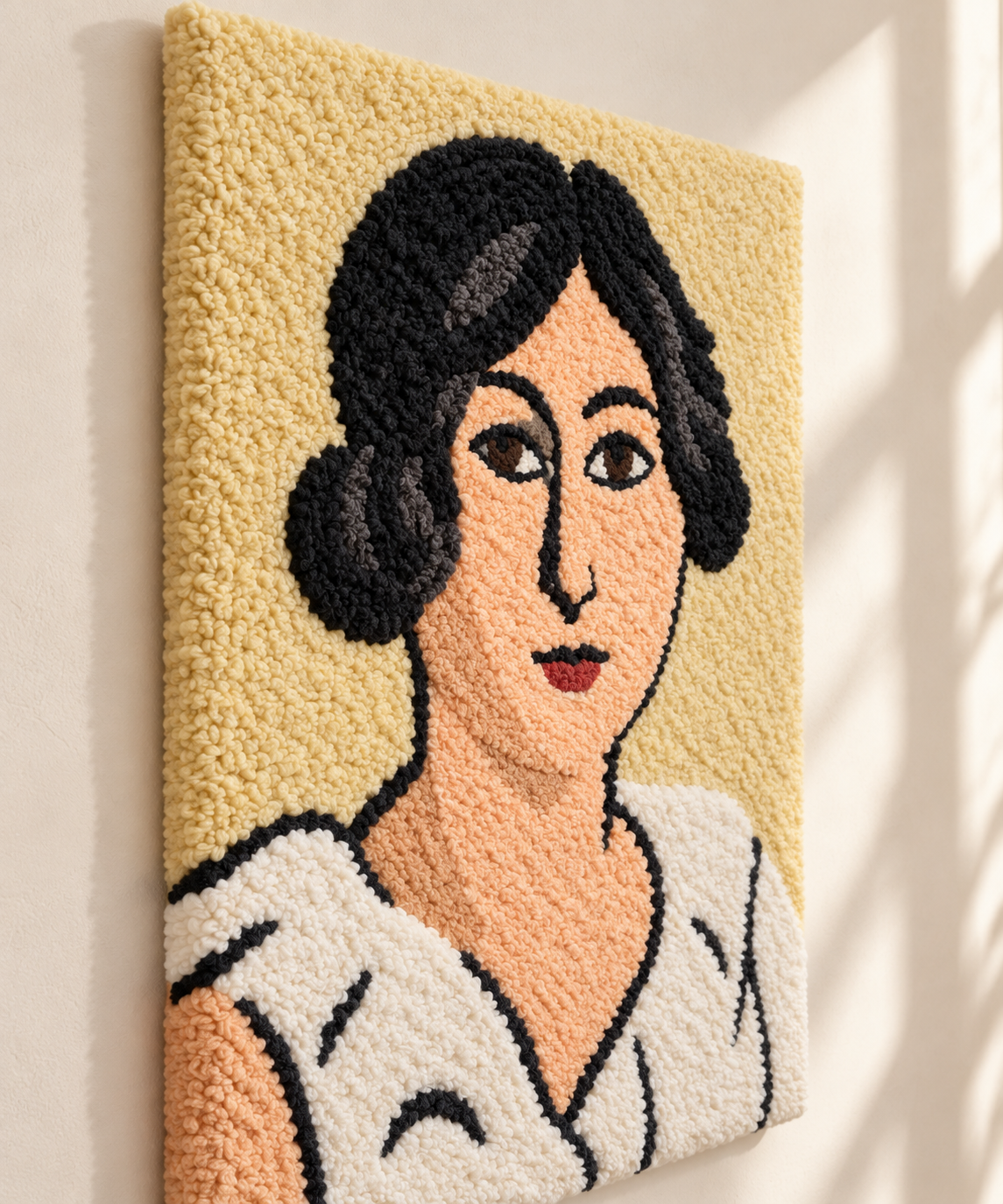 Lorette with Black Eyes after Henri Matisse — angled relief view