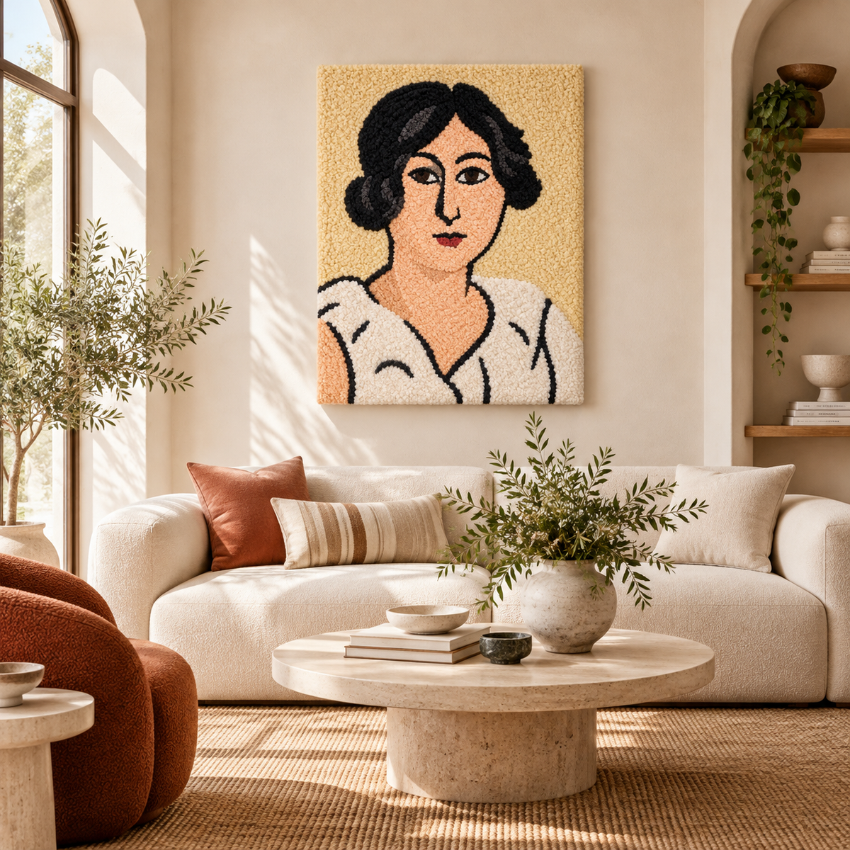 Lorette with Black Eyes after Henri Matisse — front-facing room scene [room-front]