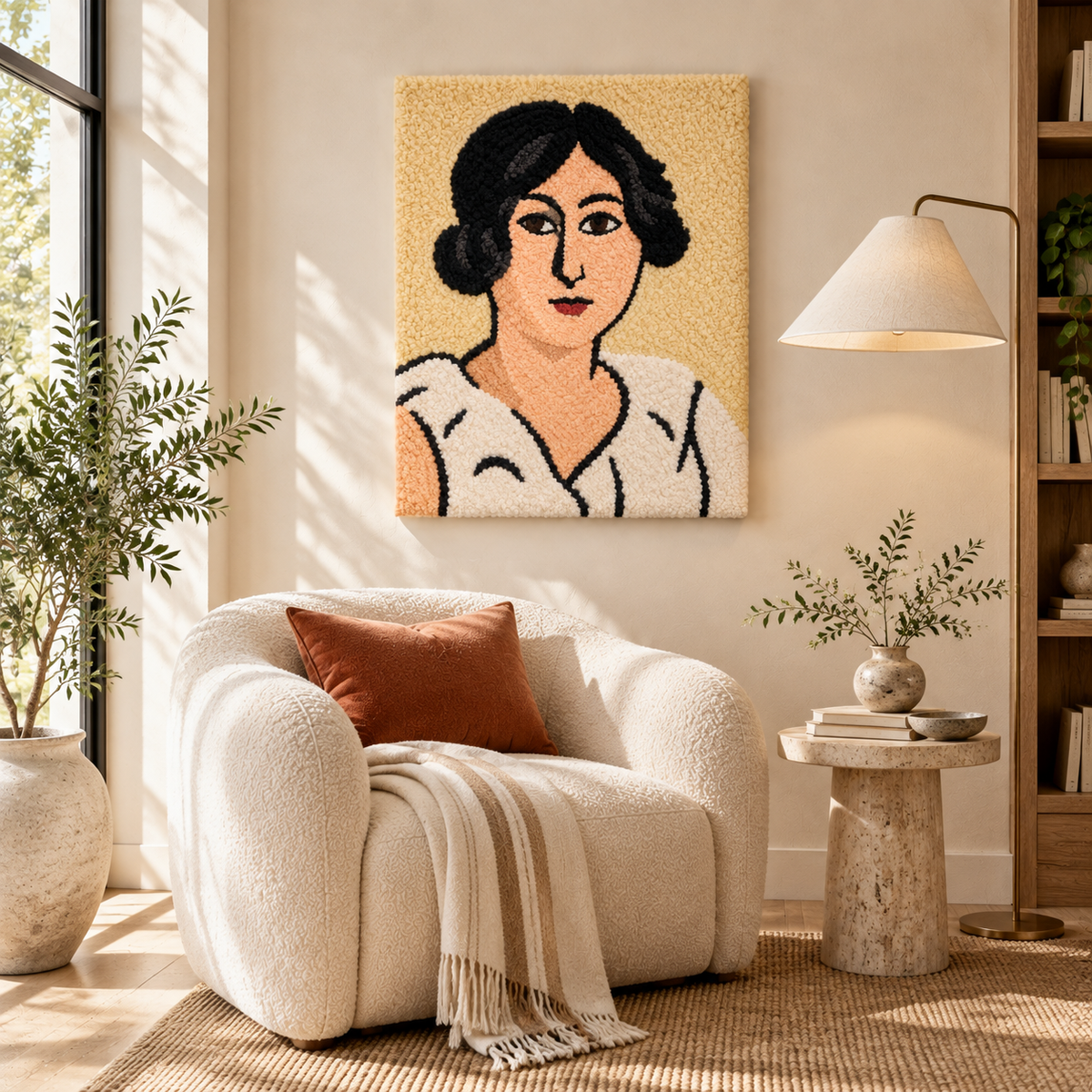 Lorette with Black Eyes after Henri Matisse — room setting