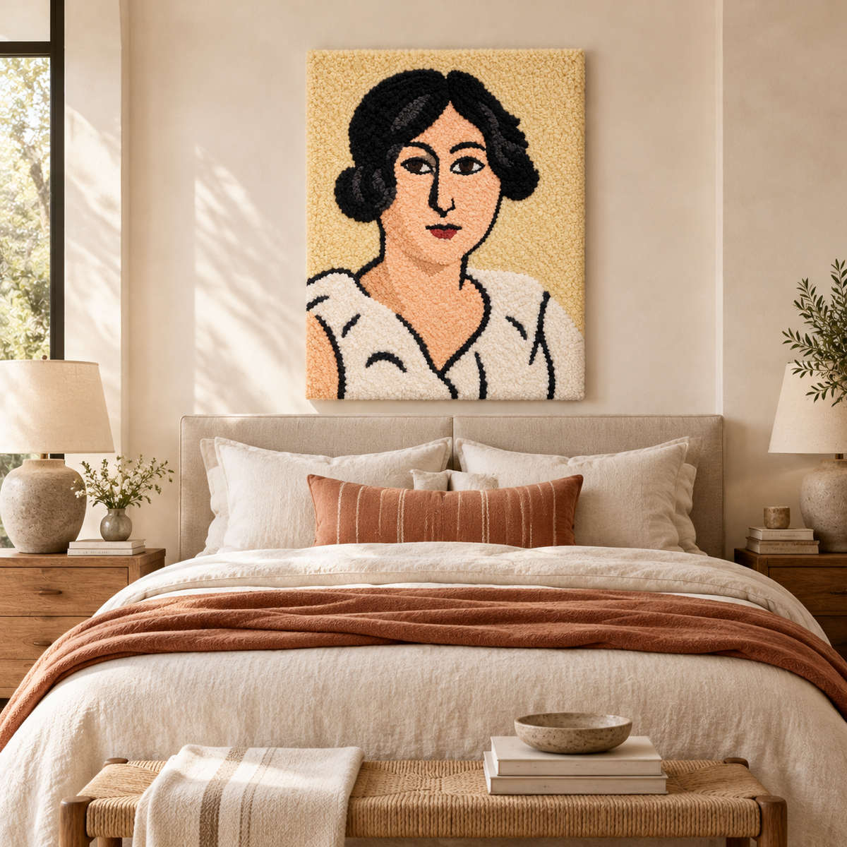 Lorette with Black Eyes after Henri Matisse — room setting