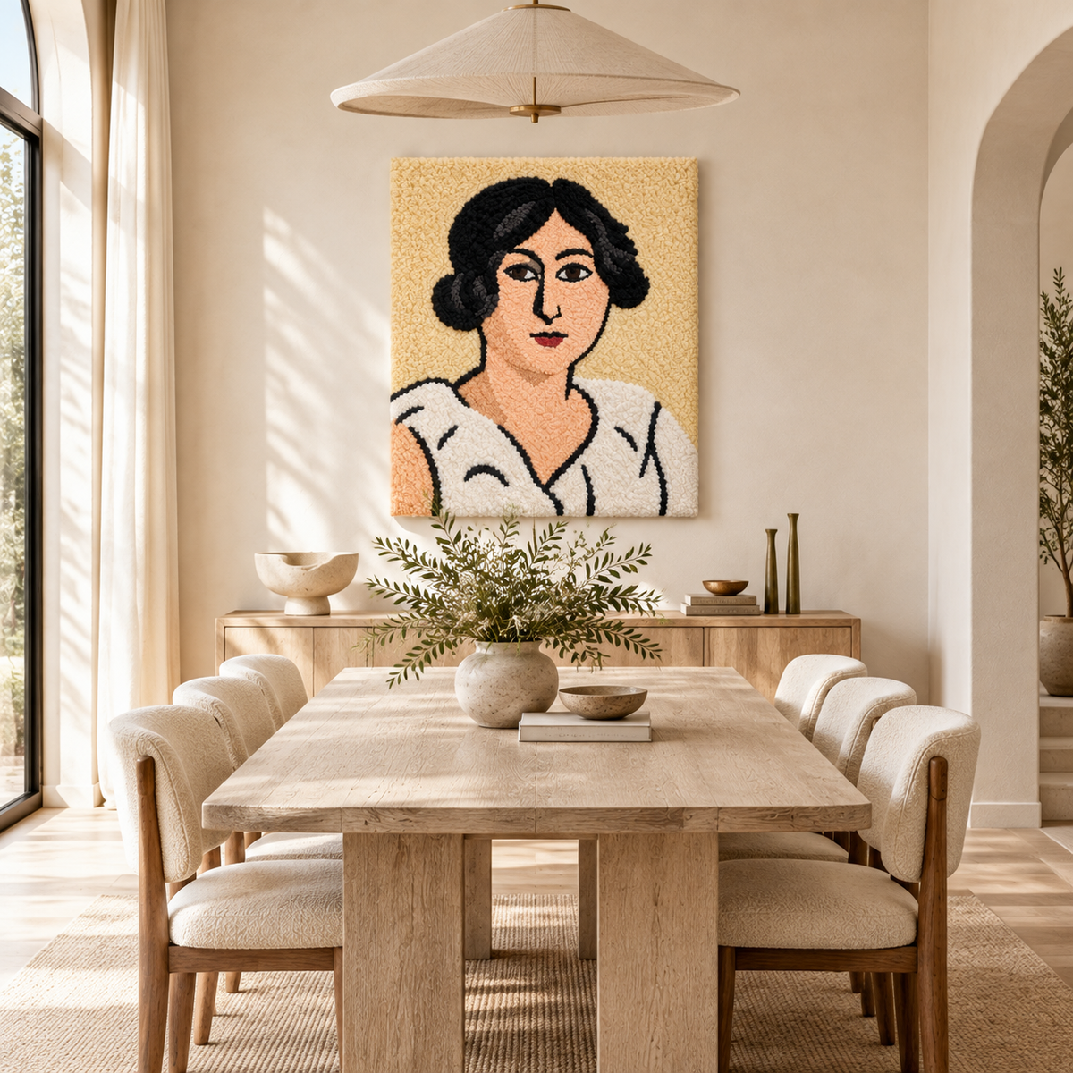 Lorette with Black Eyes after Henri Matisse — room setting