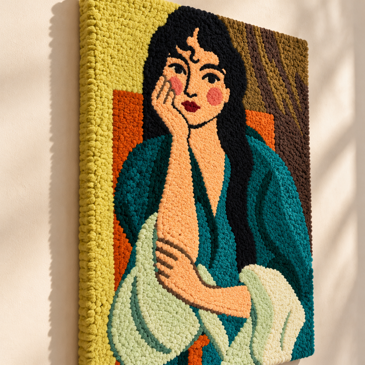Meditation (Portrait of Lorette) after Henri Matisse — angled relief view