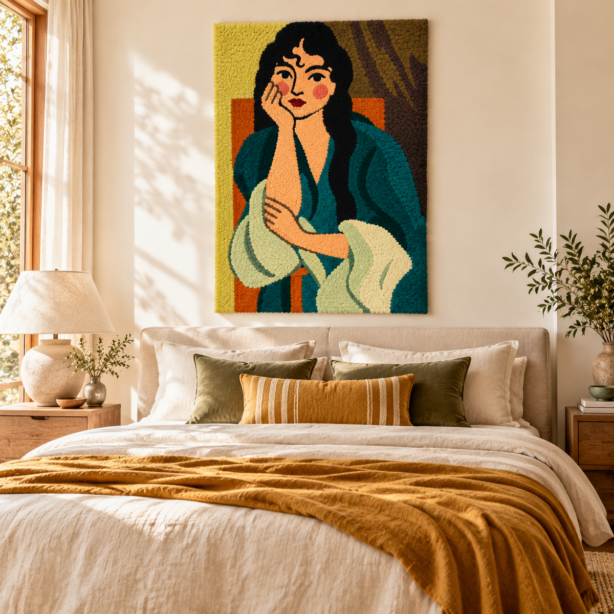 Meditation (Portrait of Lorette) after Henri Matisse — room setting