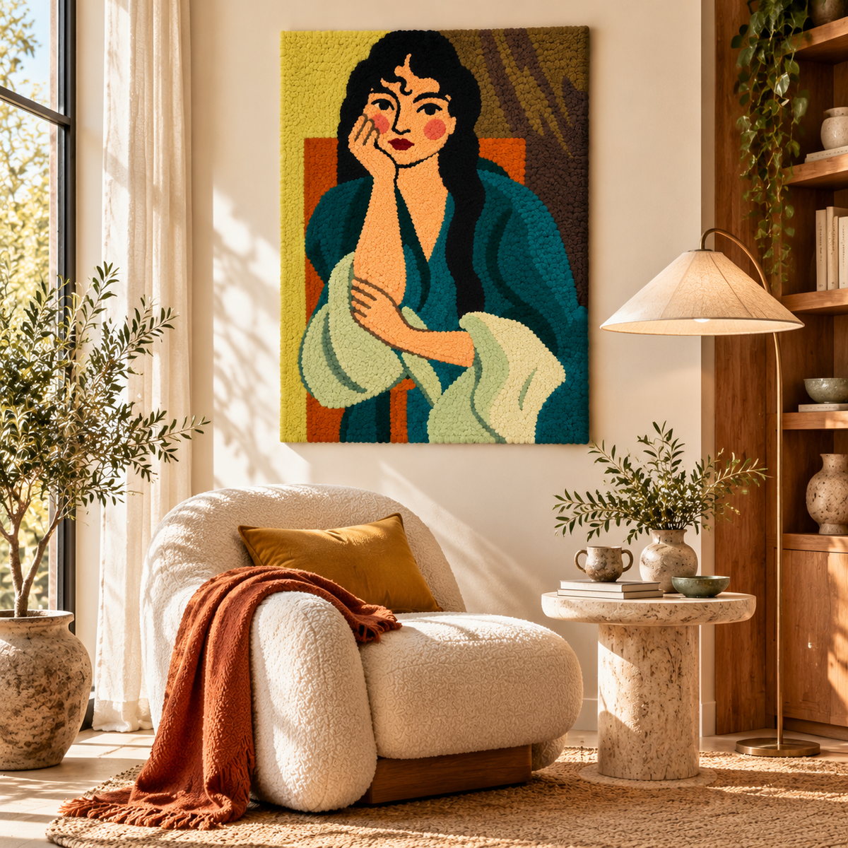 Meditation (Portrait of Lorette) after Henri Matisse — room setting
