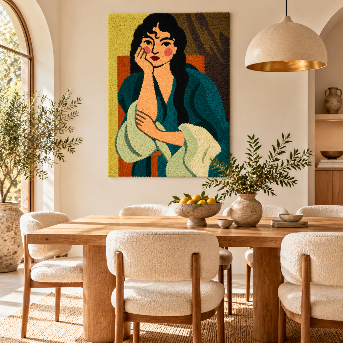 Meditation (Portrait of Lorette) after Henri Matisse — room setting