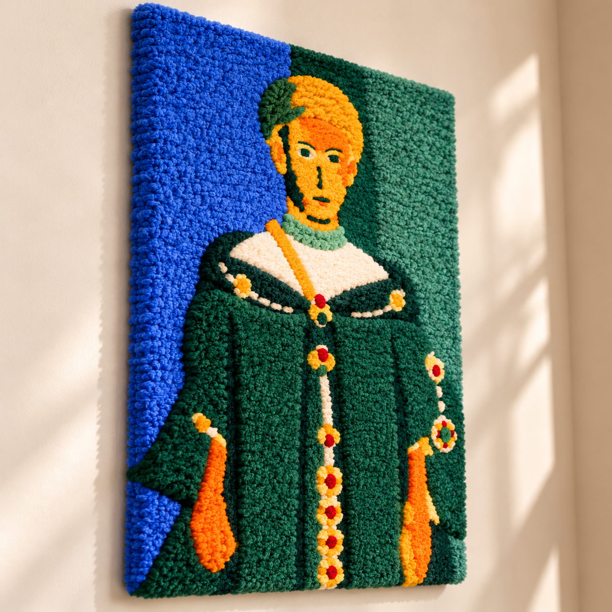 Moroccan in Green (Standing Riffian) after Henri Matisse — angled relief view