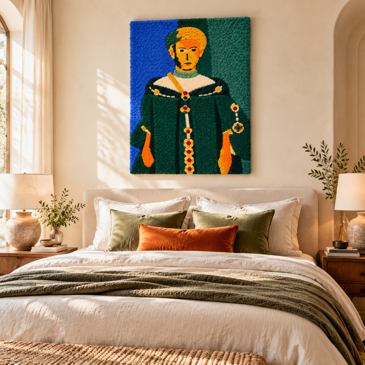Moroccan in Green (Standing Riffian) after Henri Matisse — room setting