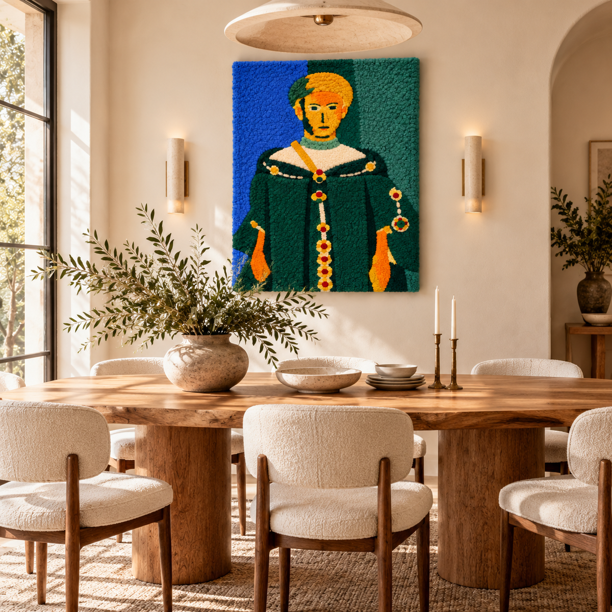 Moroccan in Green (Standing Riffian) after Henri Matisse — room setting