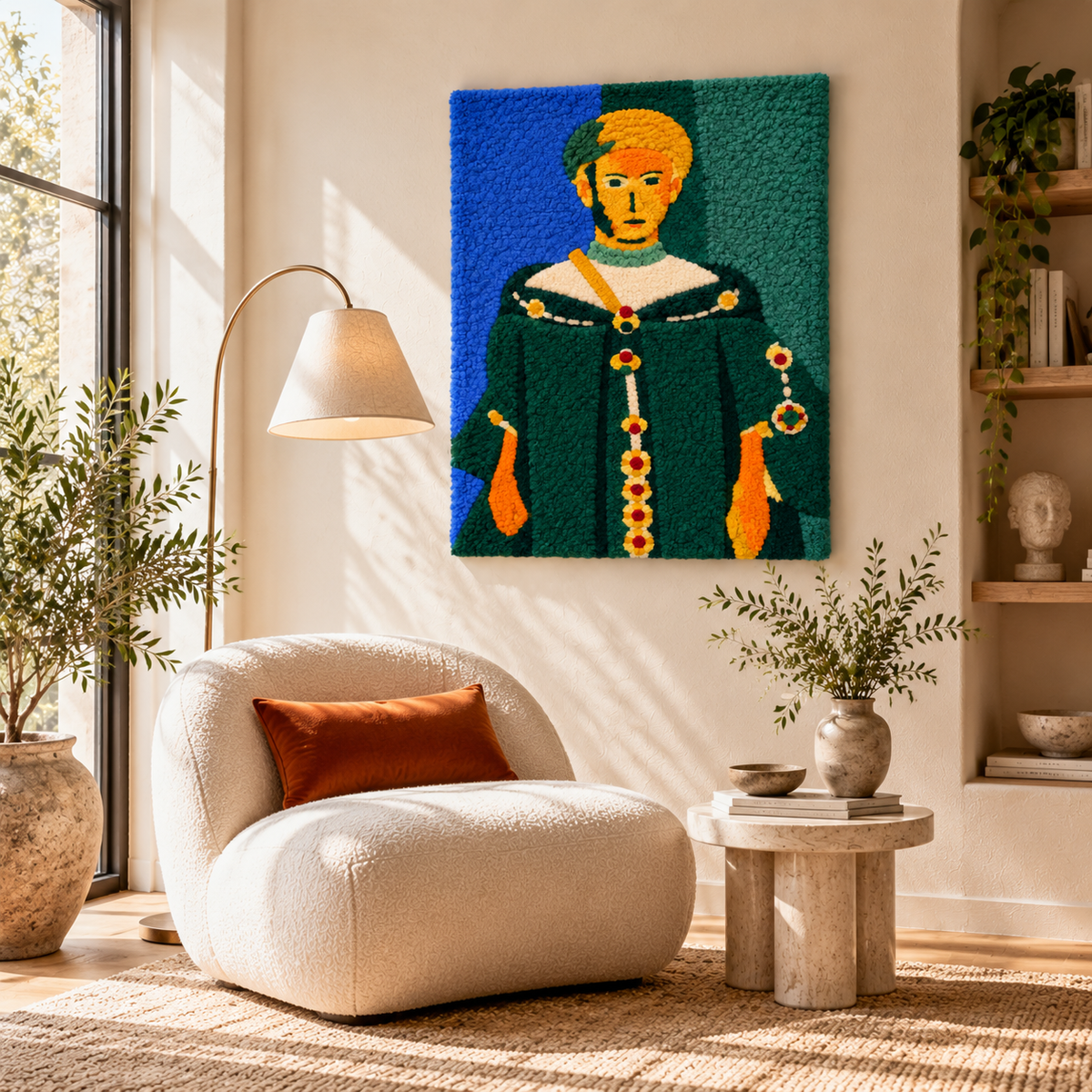 Moroccan in Green (Standing Riffian) after Henri Matisse — room setting