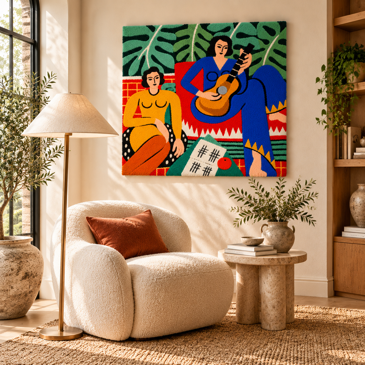 Music (La Musique) — Buffalo AKG after Henri Matisse — room setting