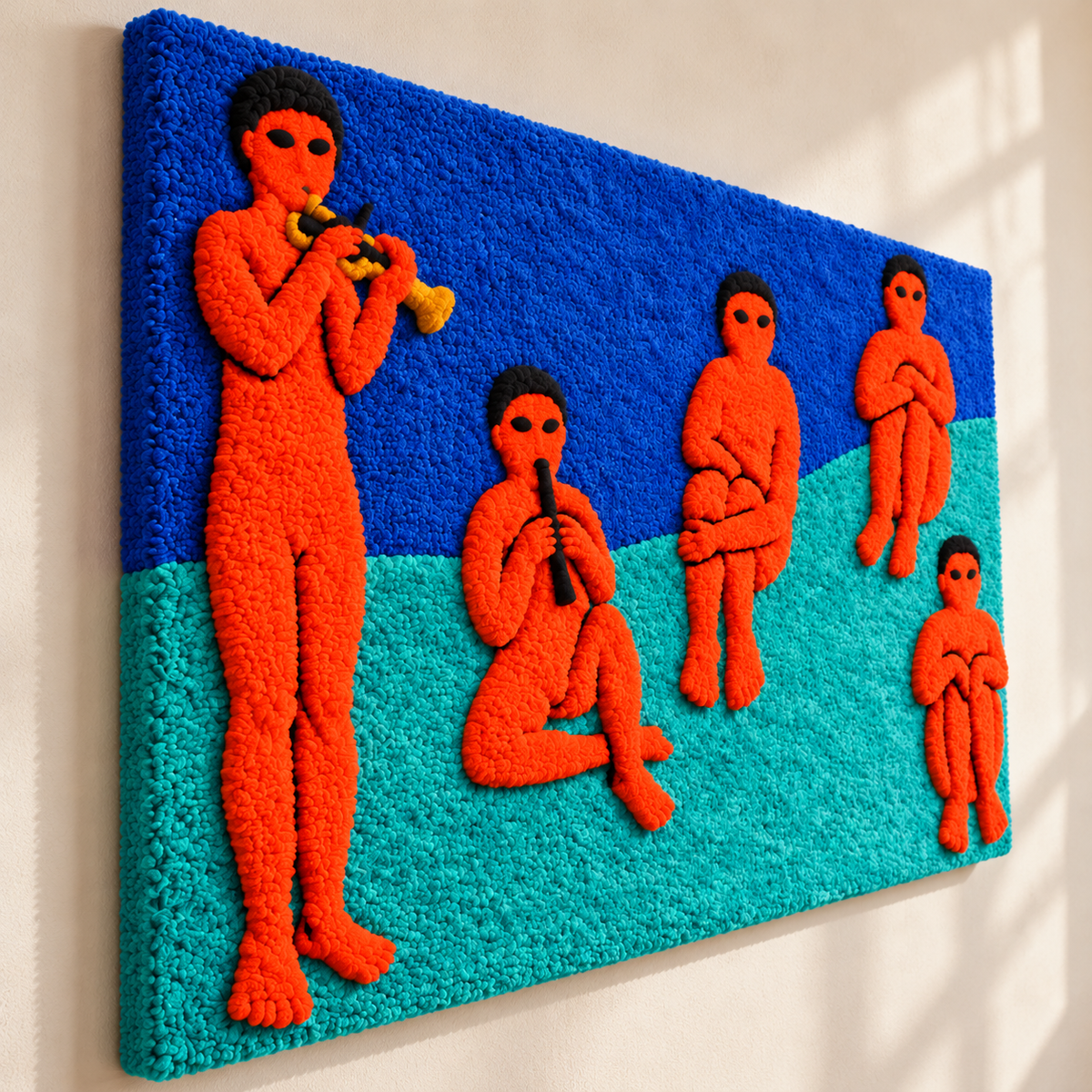 Music (La Musique) — Hermitage after Henri Matisse — angled relief view