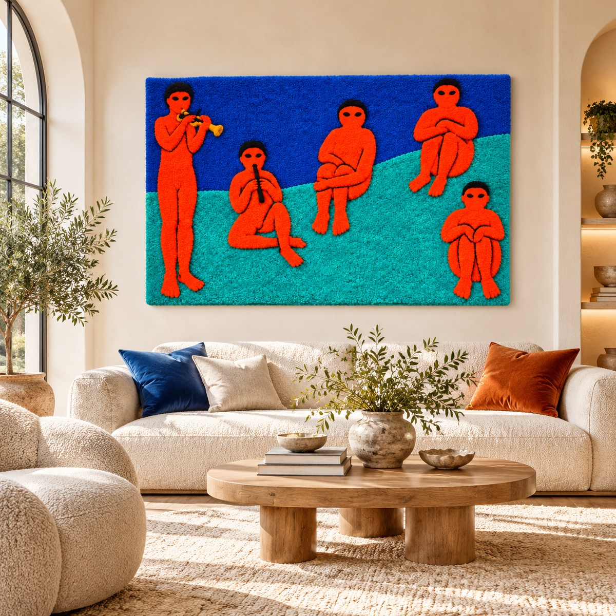 Music (La Musique) — Hermitage after Henri Matisse — front-facing room scene [room-front]