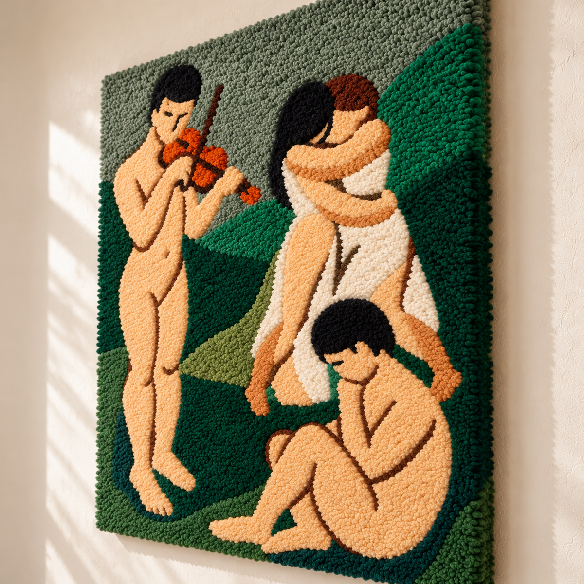 Music (Sketch) after Henri Matisse — angled relief view