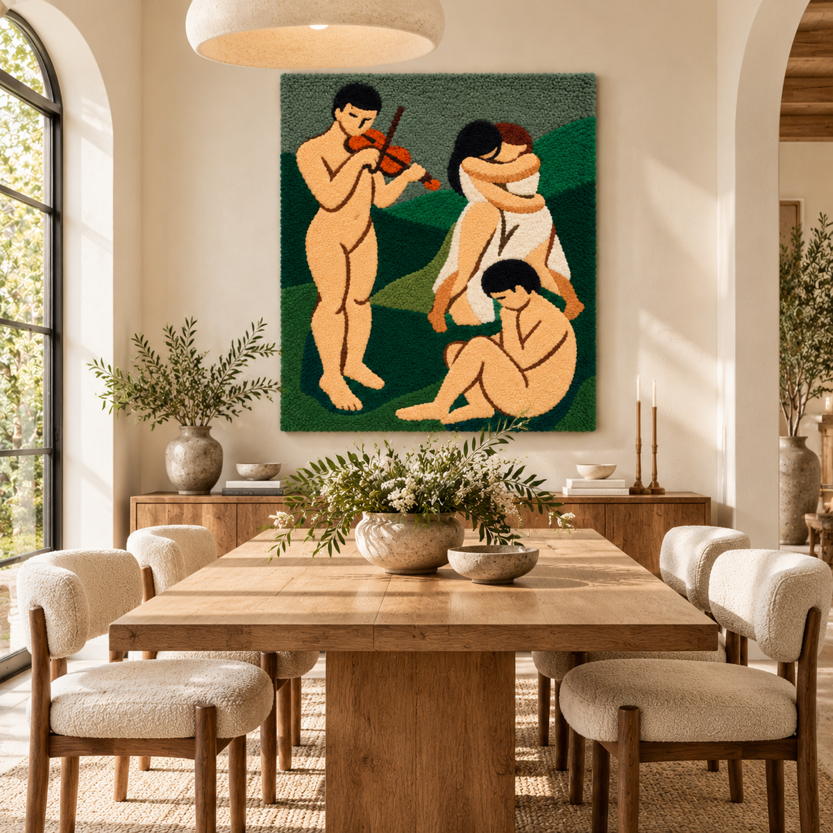 Music (Sketch) after Henri Matisse — room setting
