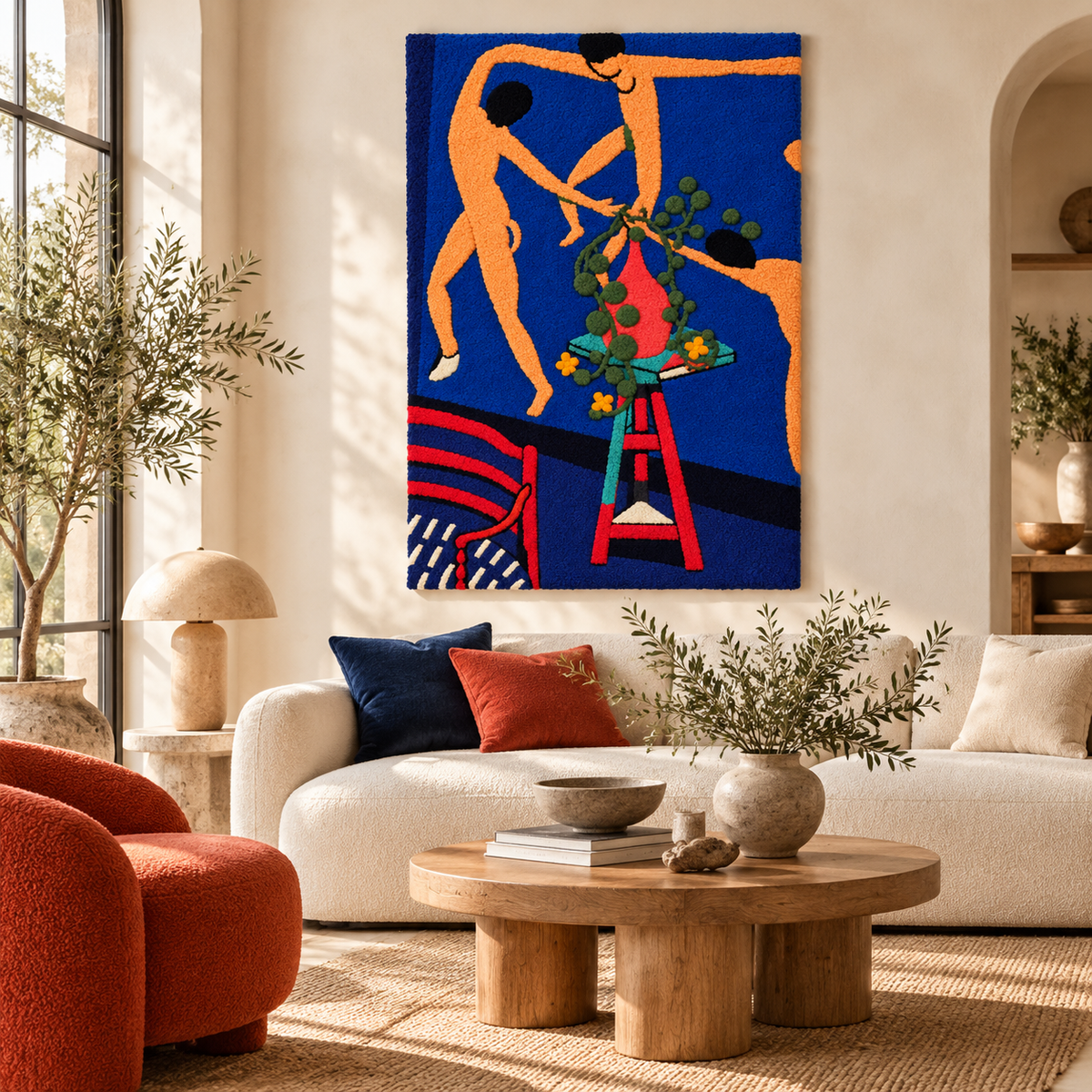 Nasturtiums with The Dance II after Henri Matisse — front-facing room scene [room-front]