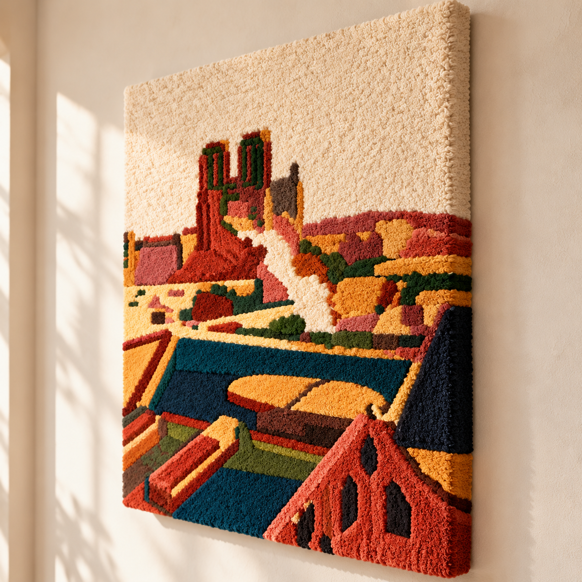 Notre-Dame after Henri Matisse — angled relief view