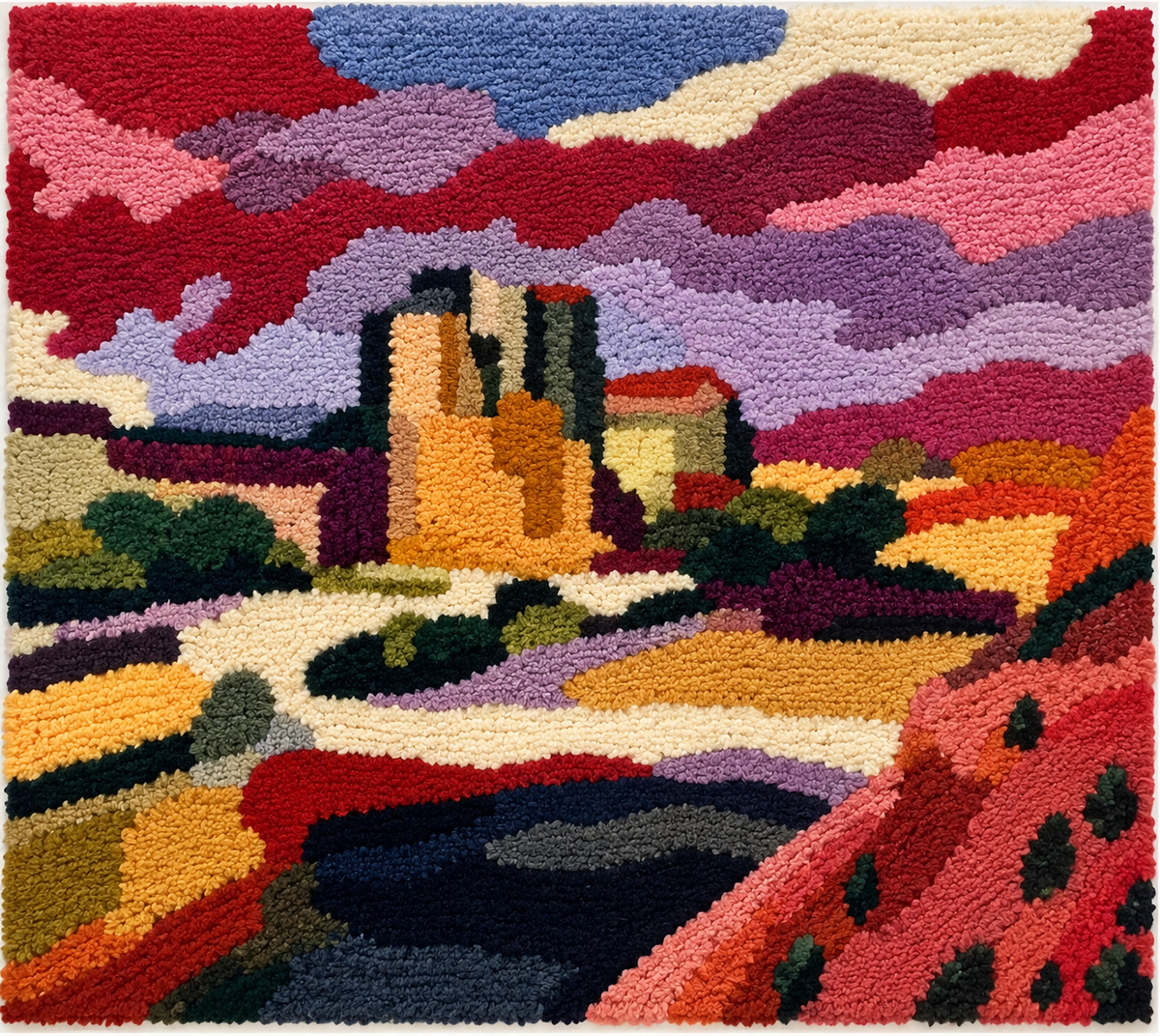 Notre Dame (Red-Purple Sky) after a work attributed to Henri Matisse — additional product view