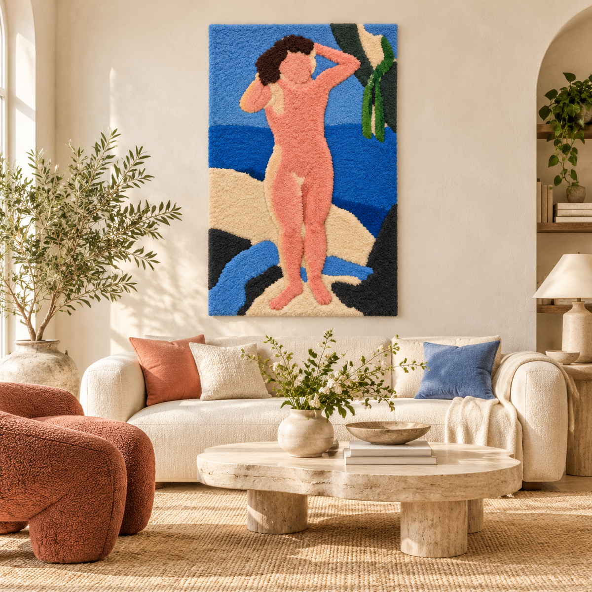 Nude by the Sea (Nu au bord de la mer; Coburn version) after Henri Matisse — front-facing room scene [room-front]