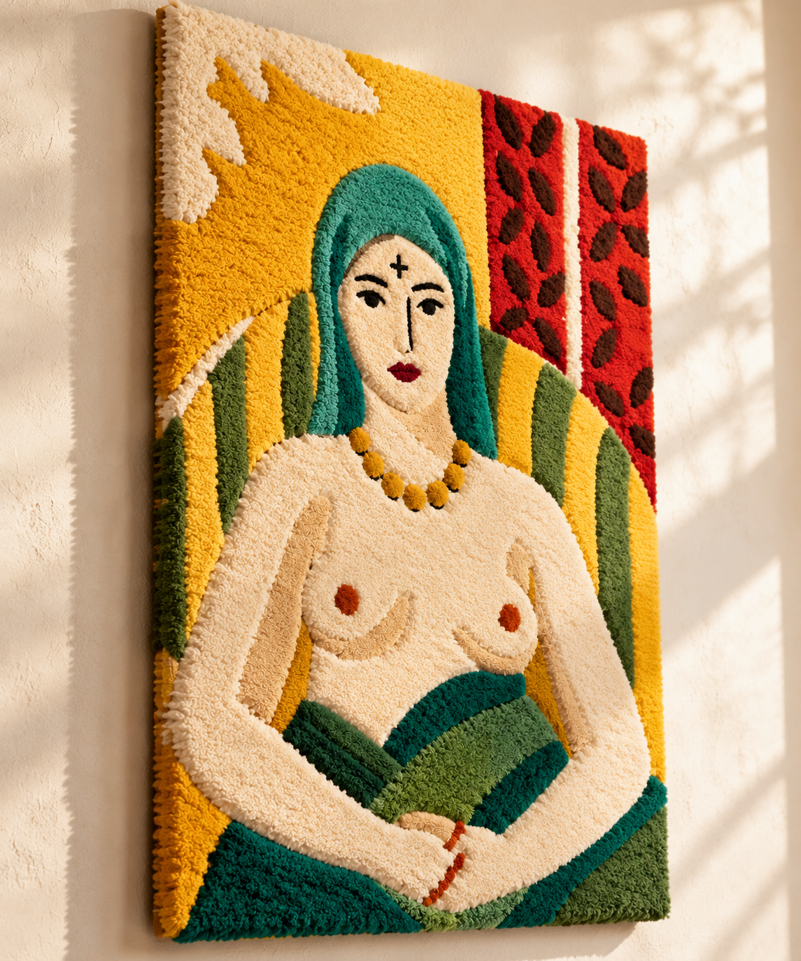 Odalisque, Half-Length—The Tattoo after Henri Matisse — angled relief view