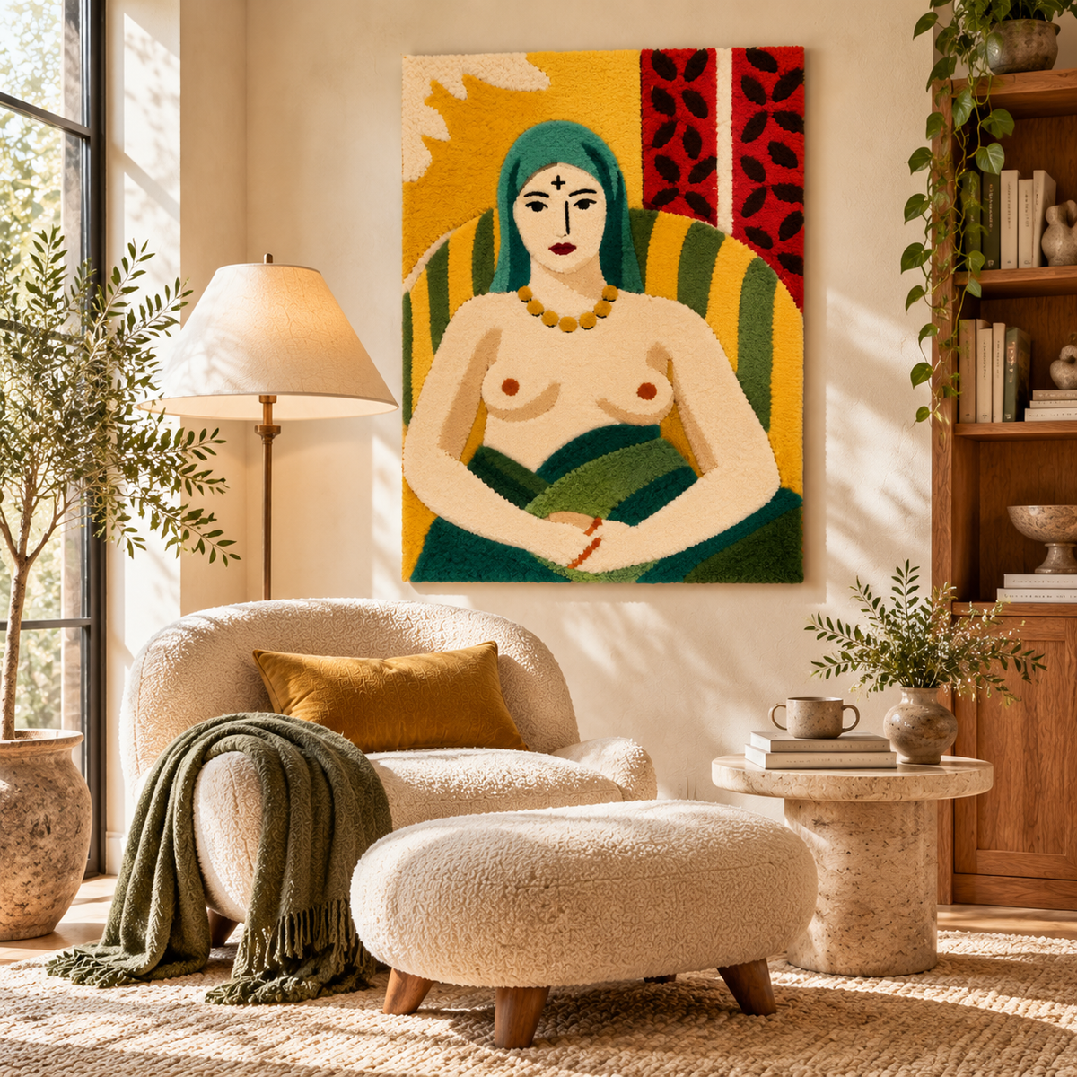 Odalisque, Half-Length—The Tattoo after Henri Matisse — room setting