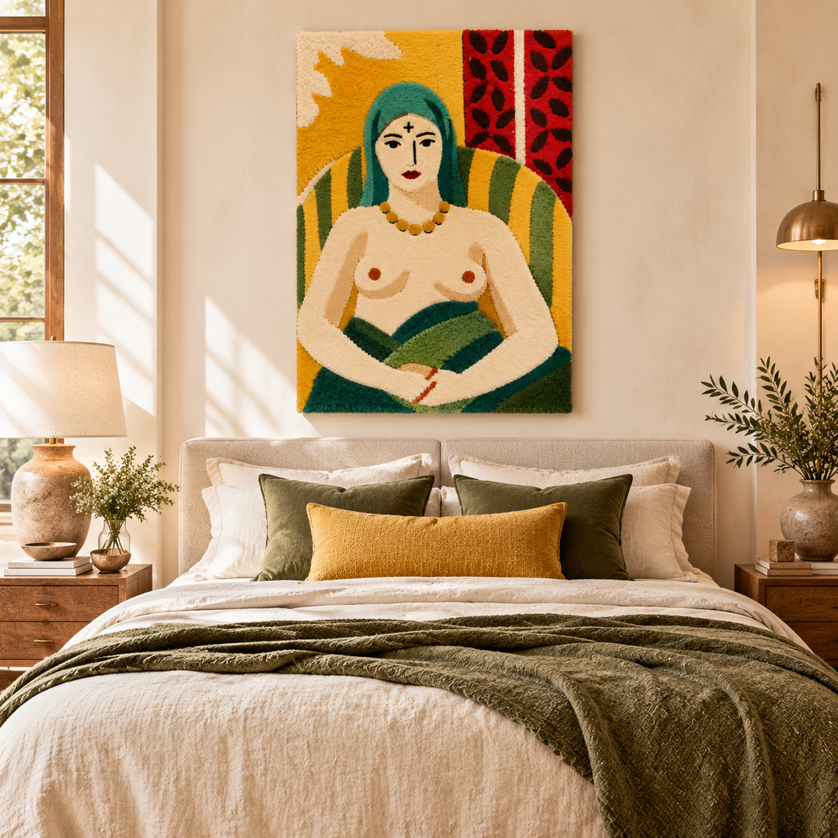 Odalisque, Half-Length—The Tattoo after Henri Matisse — room setting
