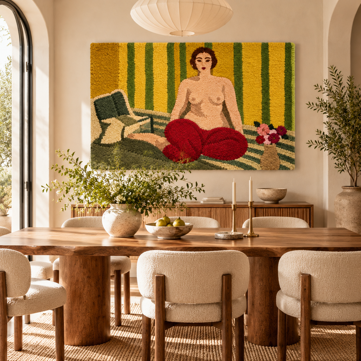 Odalisque in Red Pants after Henri Matisse — room setting