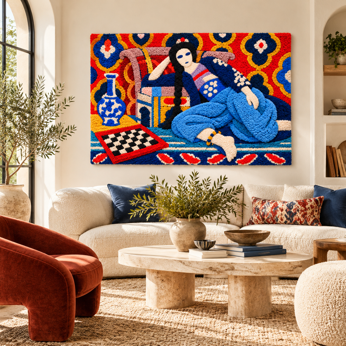 Odalisque with a Turkish Chair after Henri Matisse — front-facing room scene [room-front]