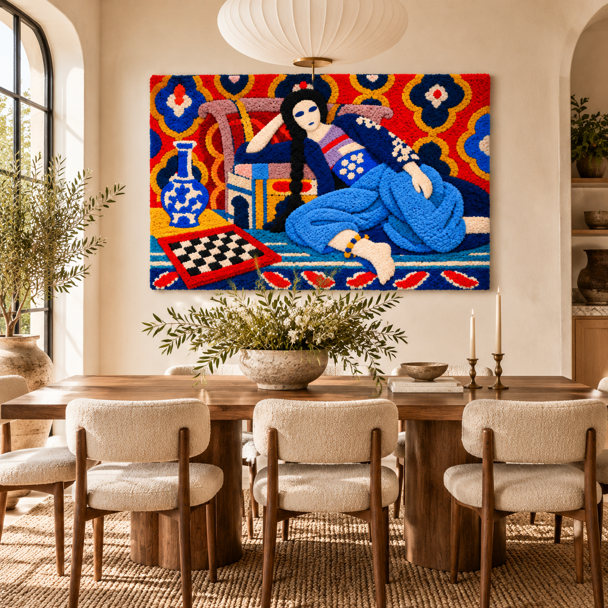 Odalisque with a Turkish Chair after Henri Matisse — room setting