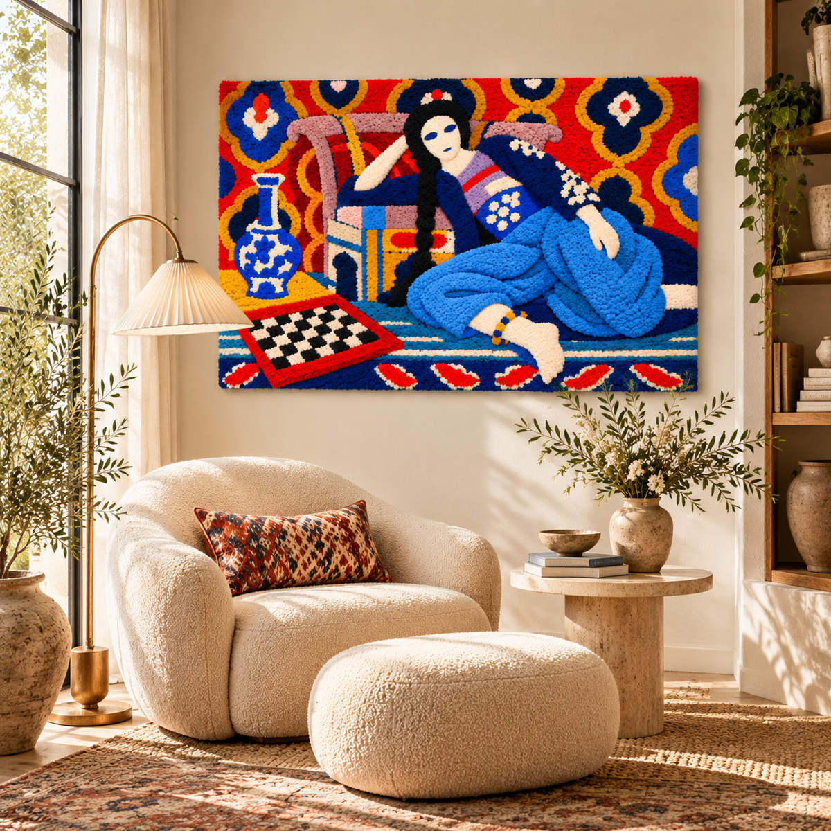 Odalisque with a Turkish Chair after Henri Matisse — room setting