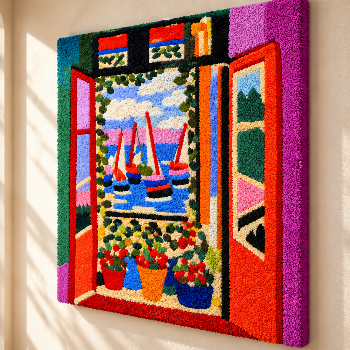 Open Window, Collioure after Henri Matisse — angled relief view
