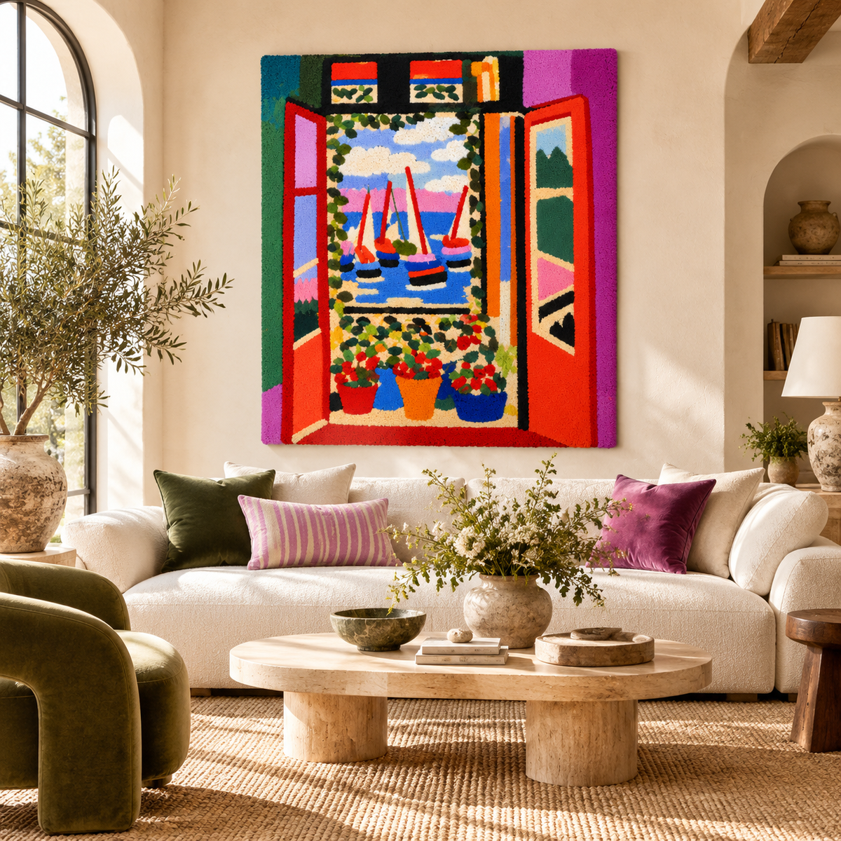 Open Window, Collioure after Henri Matisse — front-facing room scene [room-front]
