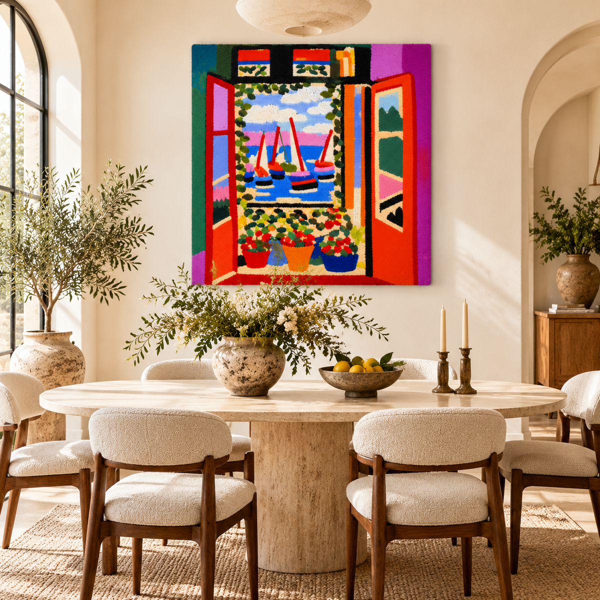 Open Window, Collioure after Henri Matisse — room setting