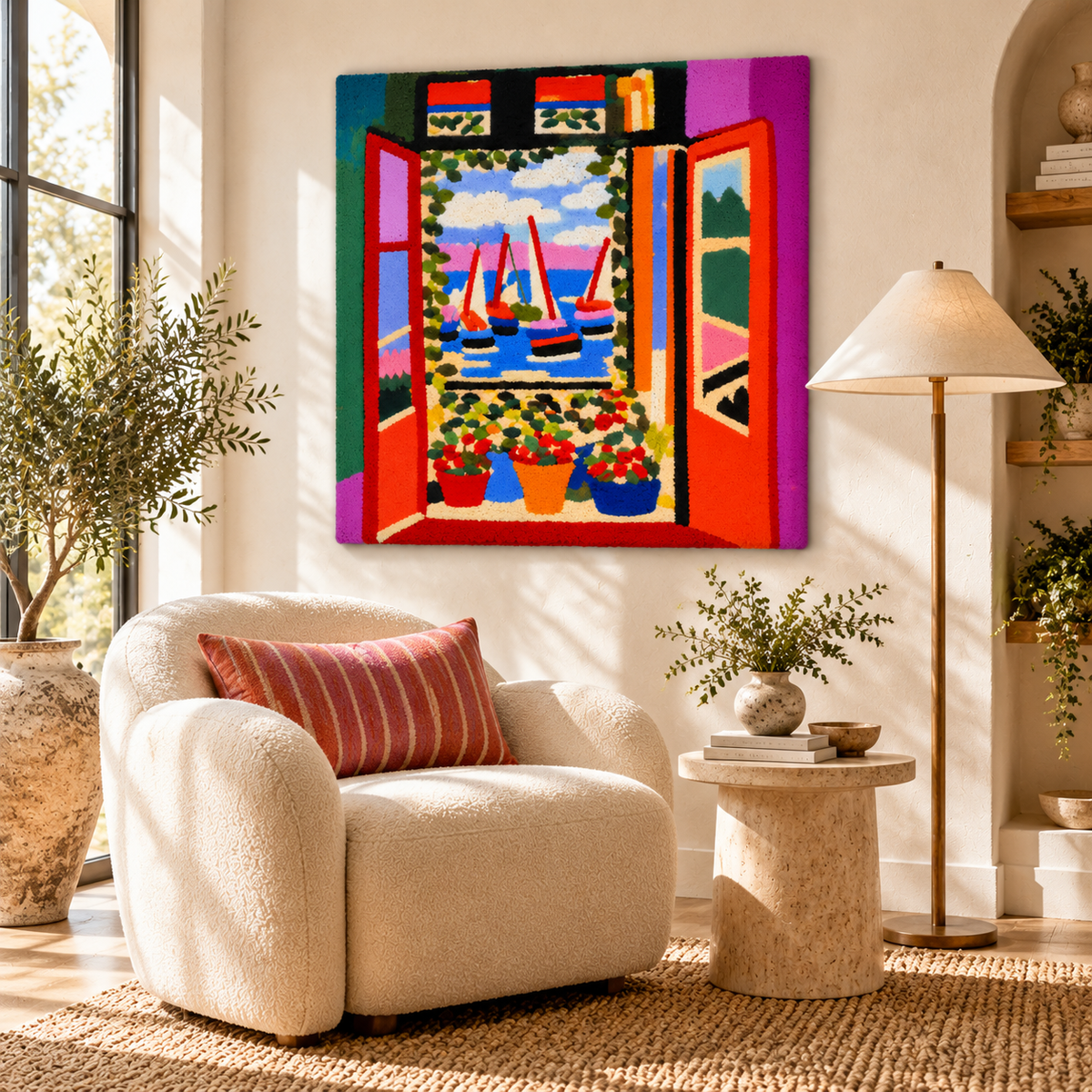 Open Window, Collioure after Henri Matisse — room setting