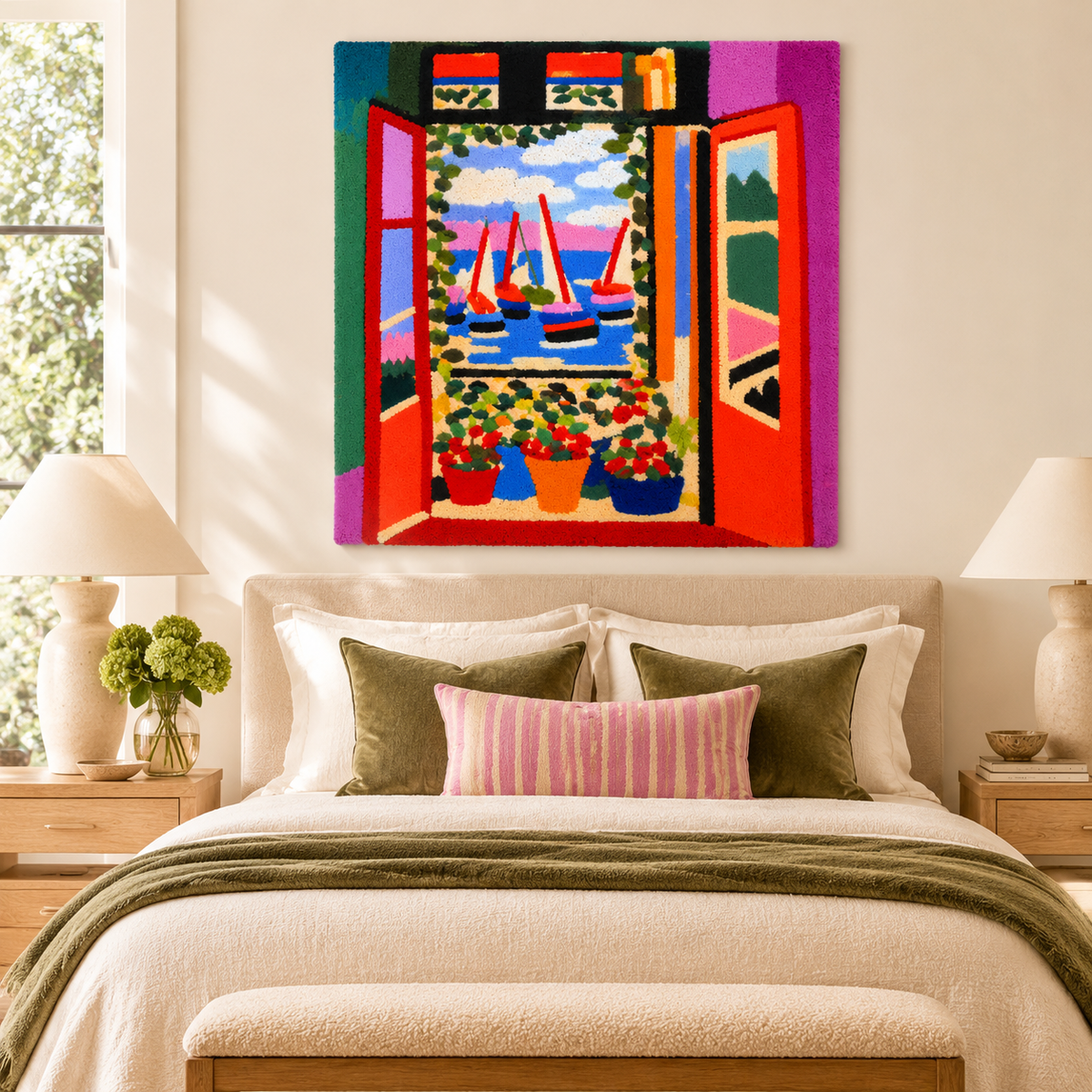 Open Window, Collioure after Henri Matisse — room setting