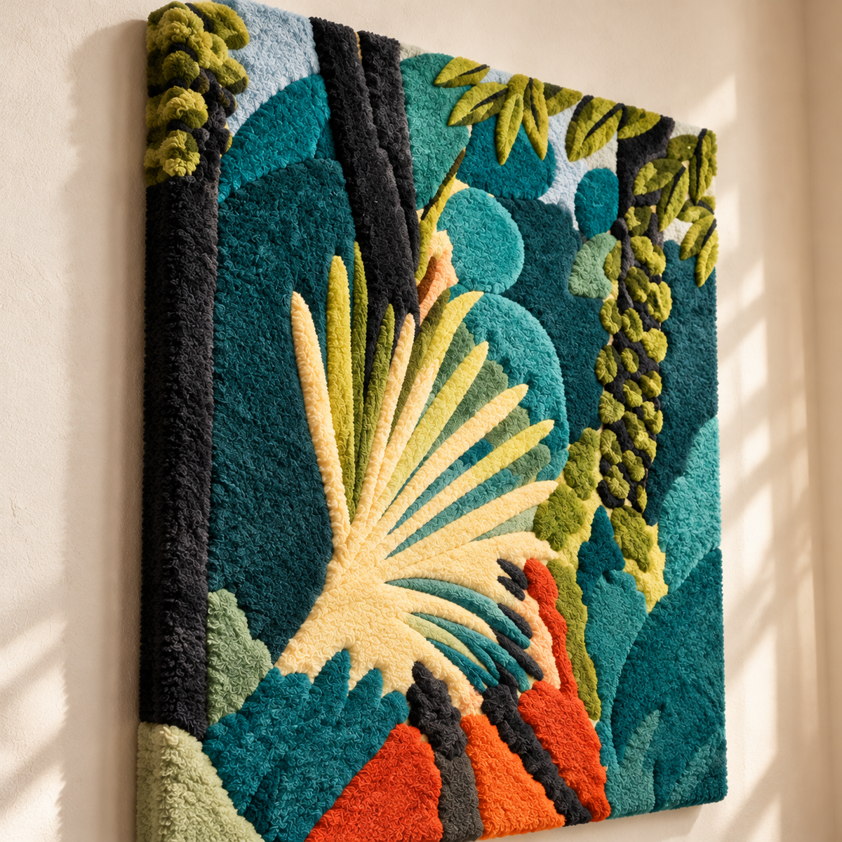 Palm Leaf, Tangier after Henri Matisse — angled relief view