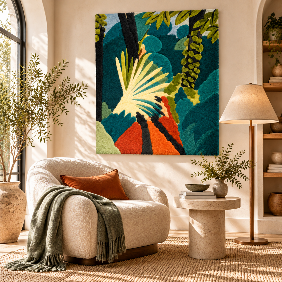 Palm Leaf, Tangier after Henri Matisse — room setting