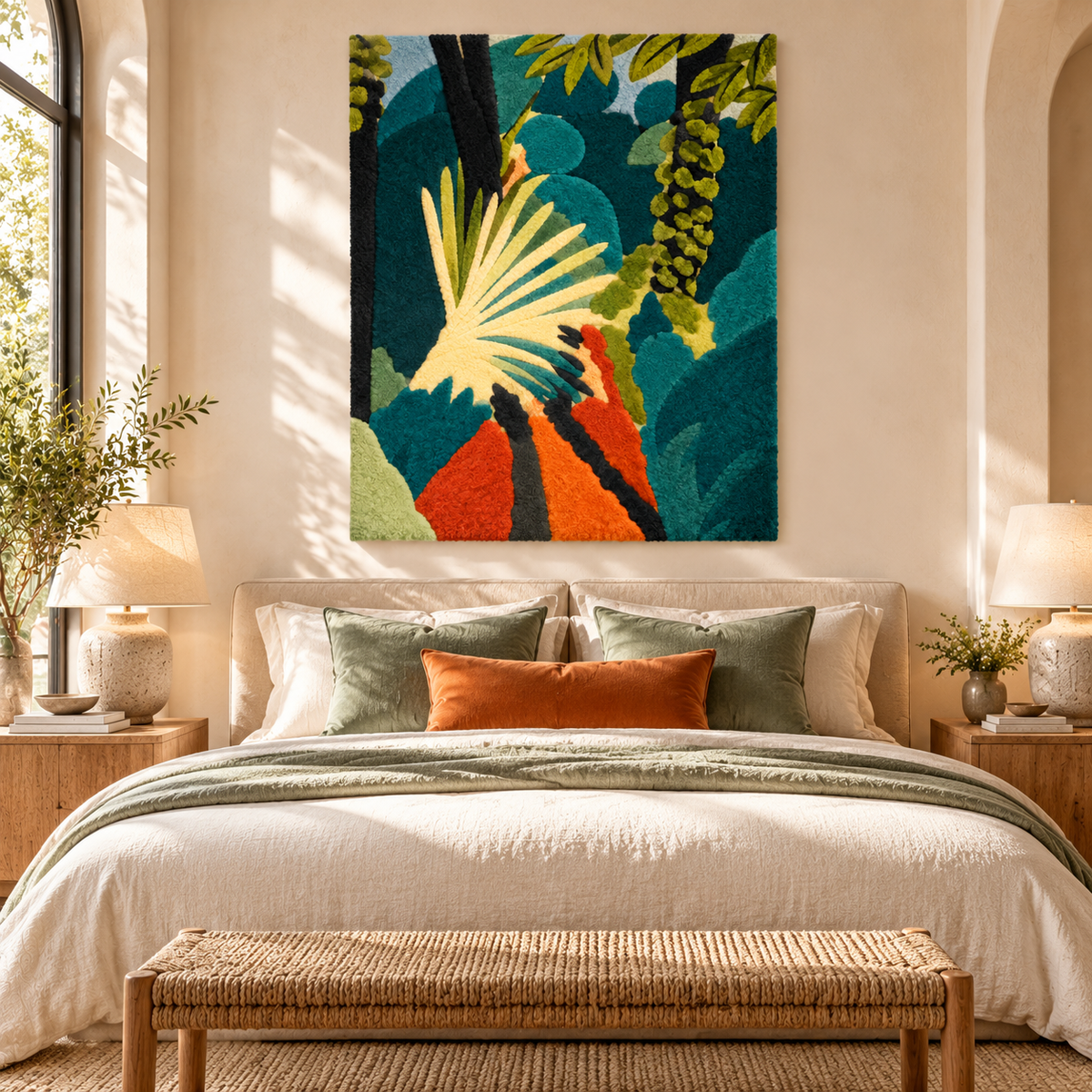 Palm Leaf, Tangier after Henri Matisse — room setting