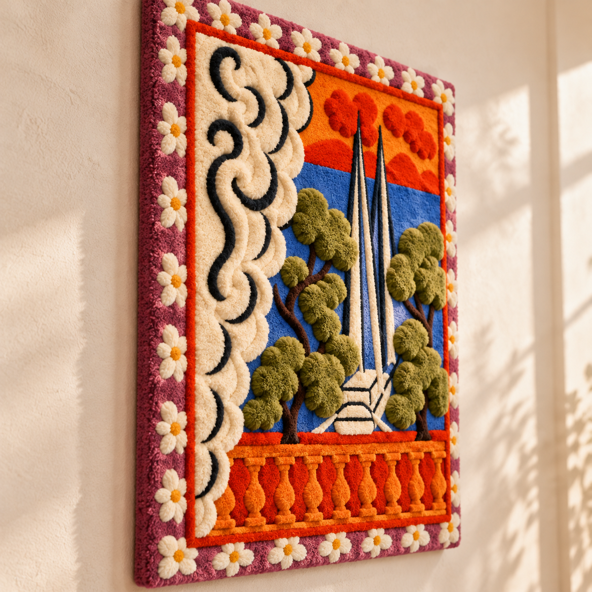 Papeete–Tahiti (Tahiti I / Window at Tahiti) after Henri Matisse — angled relief view