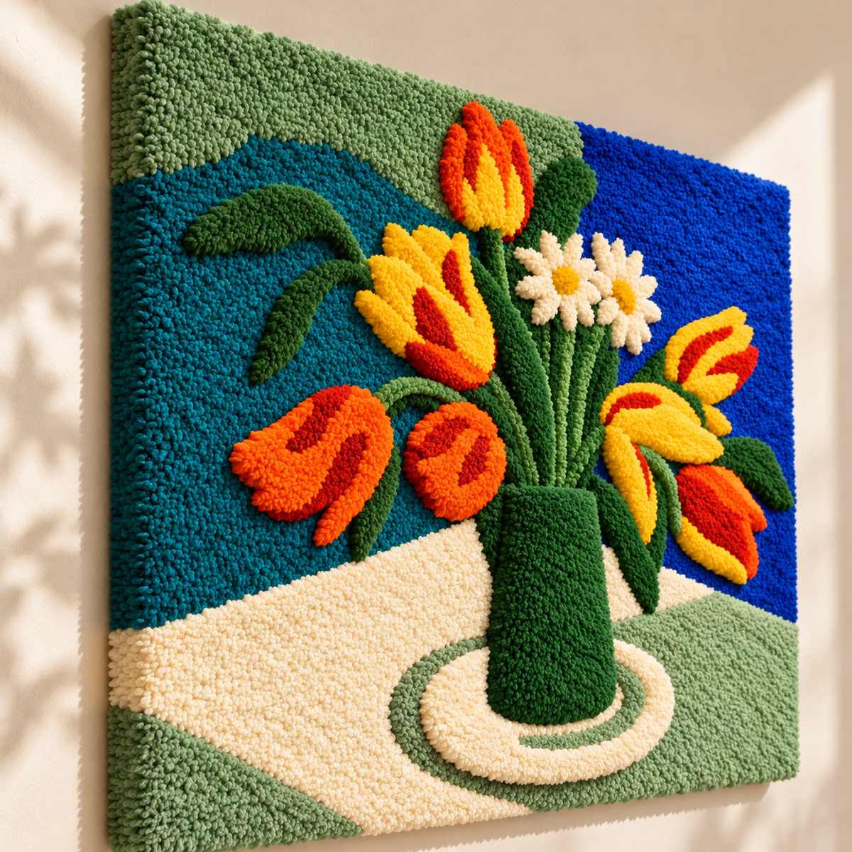 Parrot Tulips after Henri Matisse — angled relief view