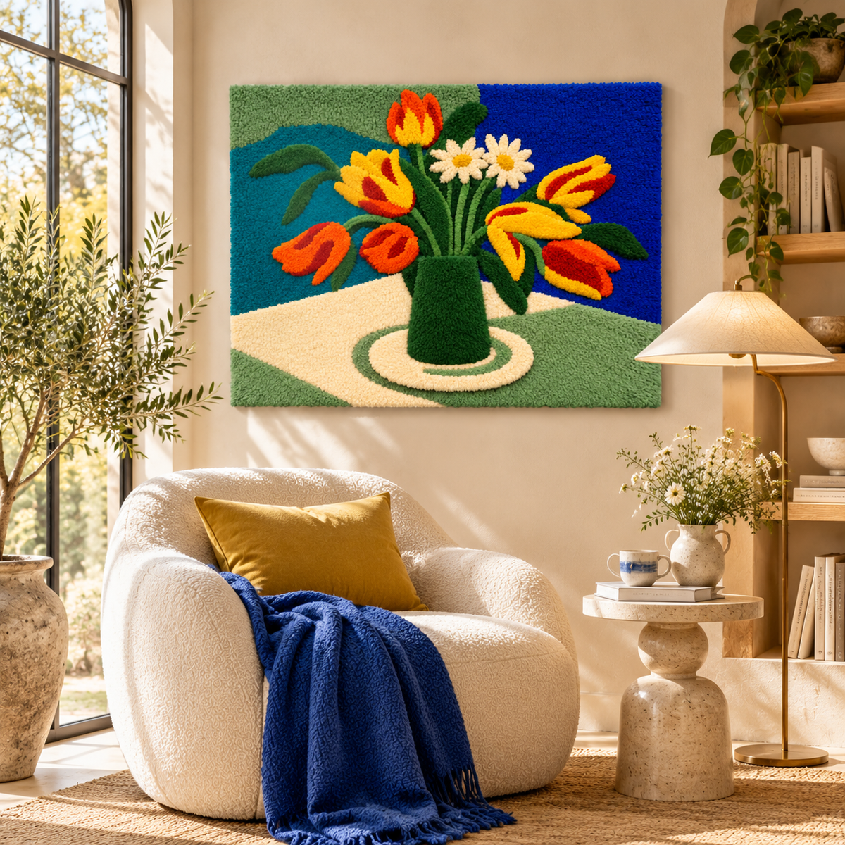 Parrot Tulips after Henri Matisse — room setting