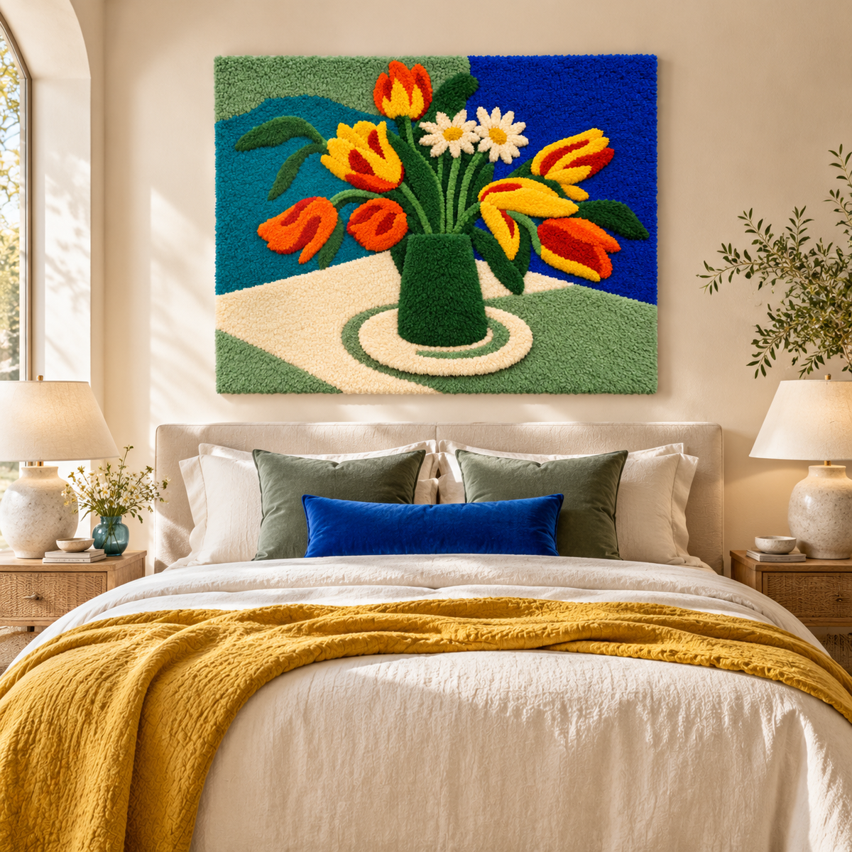 Parrot Tulips after Henri Matisse — room setting