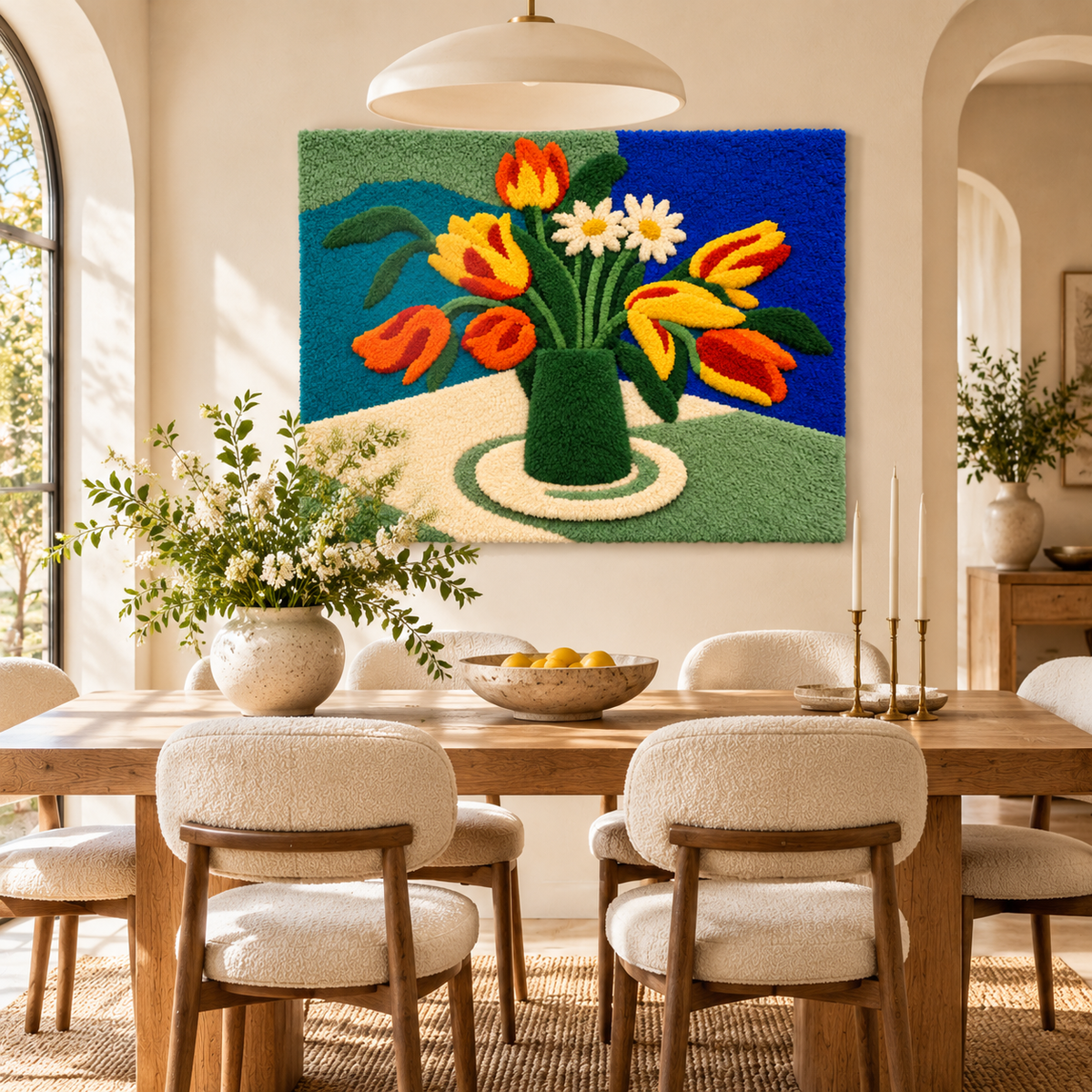 Parrot Tulips after Henri Matisse — room setting