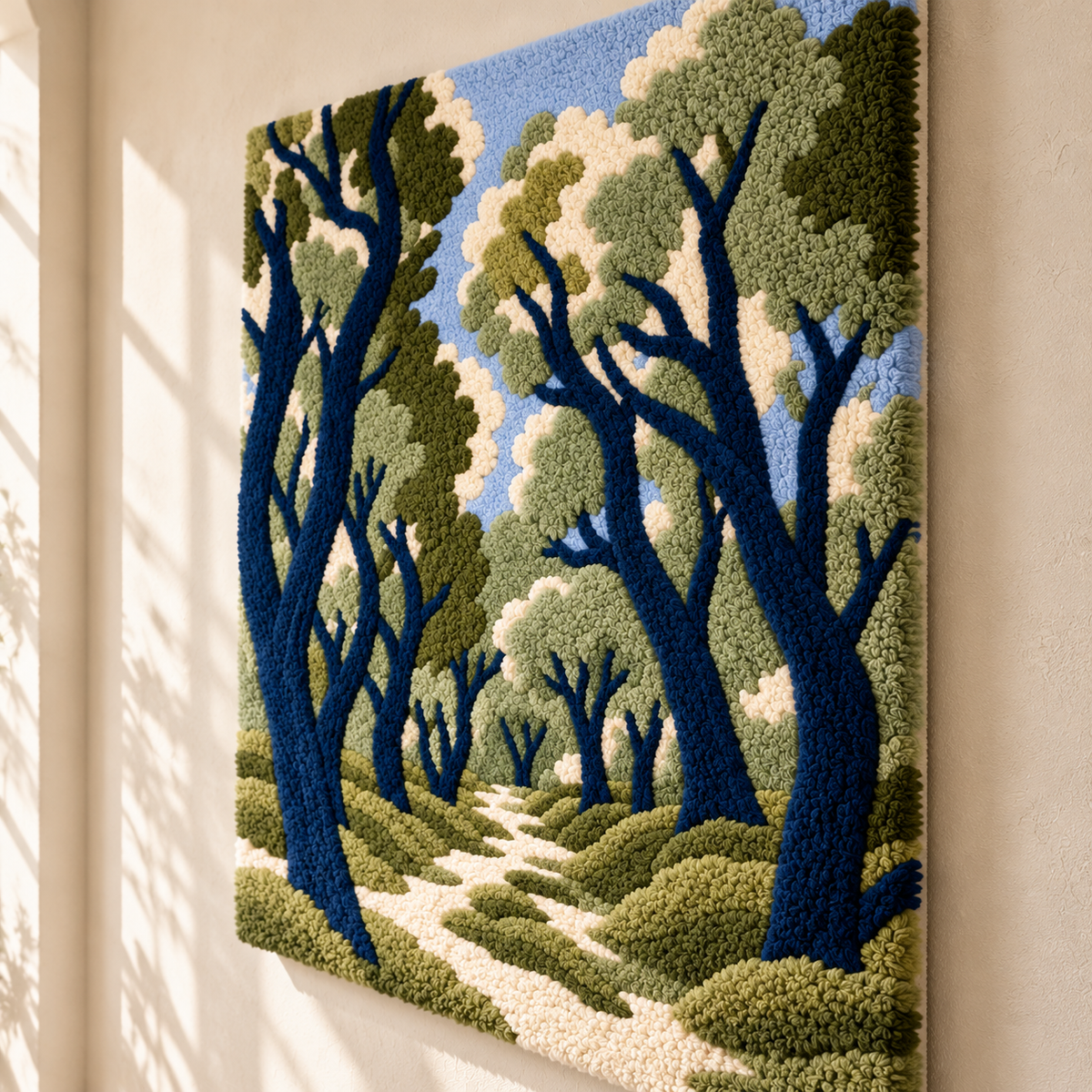 Path of Olive Trees (Allée d'oliviers) after Henri Matisse — angled relief view