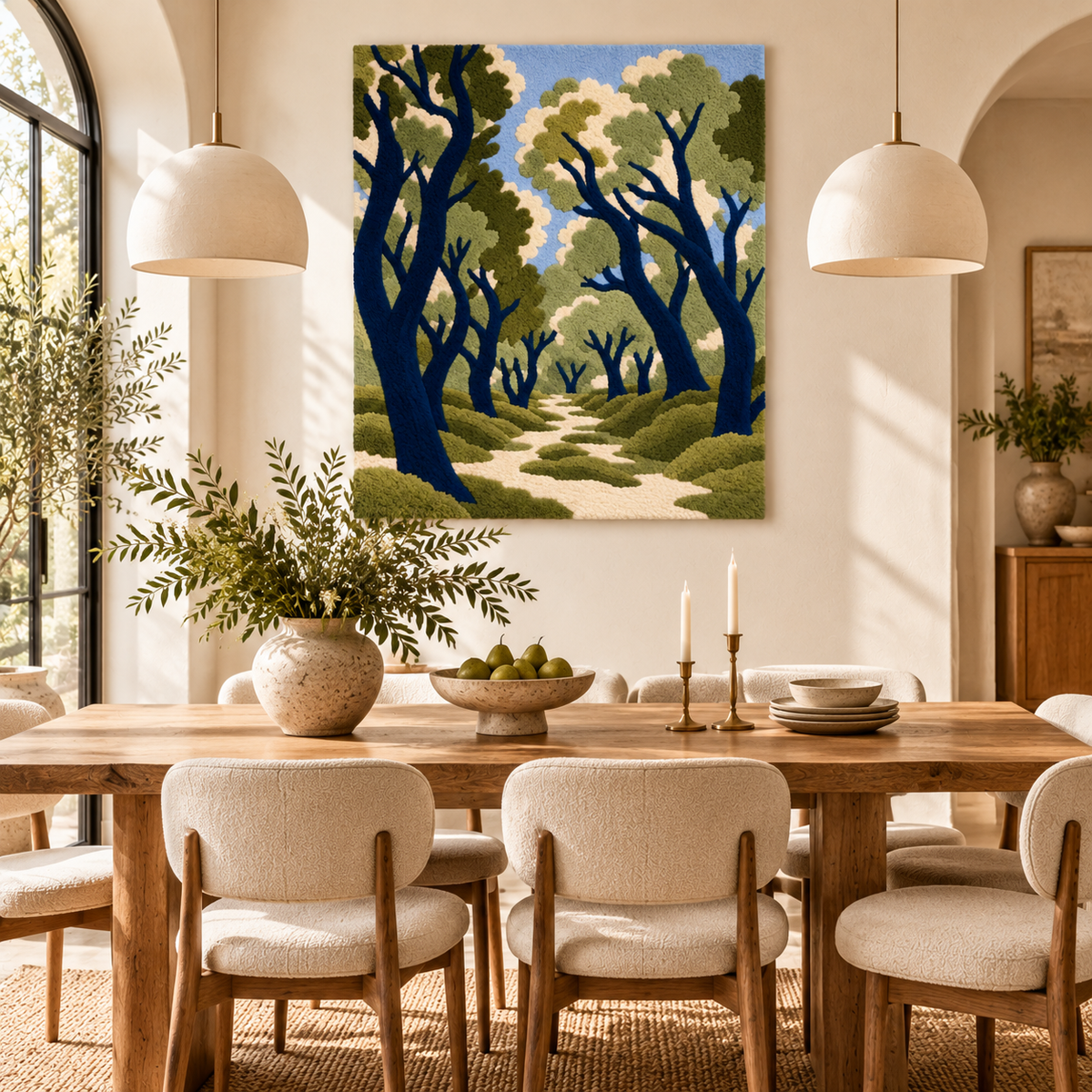 Path of Olive Trees (Allée d'oliviers) after Henri Matisse — room setting