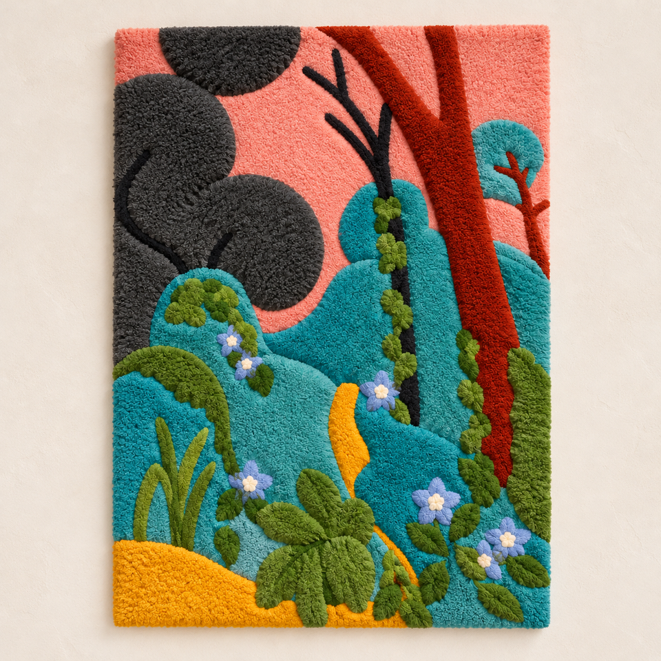 Periwinkles (Moroccan Garden) — Version 02